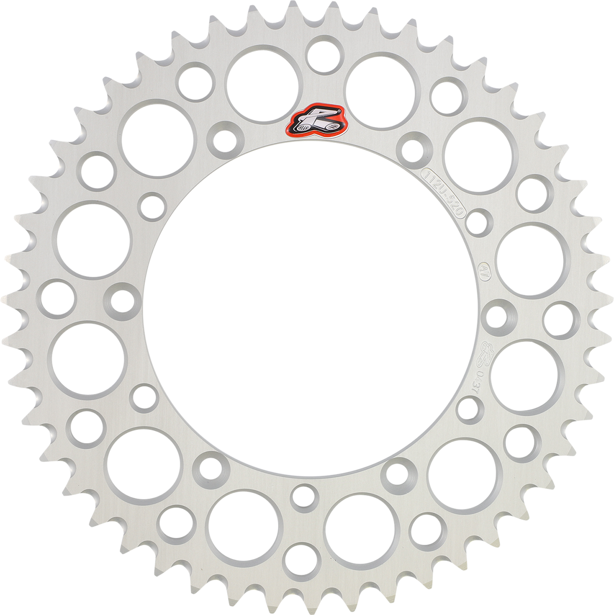 Renthal Rear Sprocket - Aluminum - 47 Tooth - Silver - Kawasaki 47T