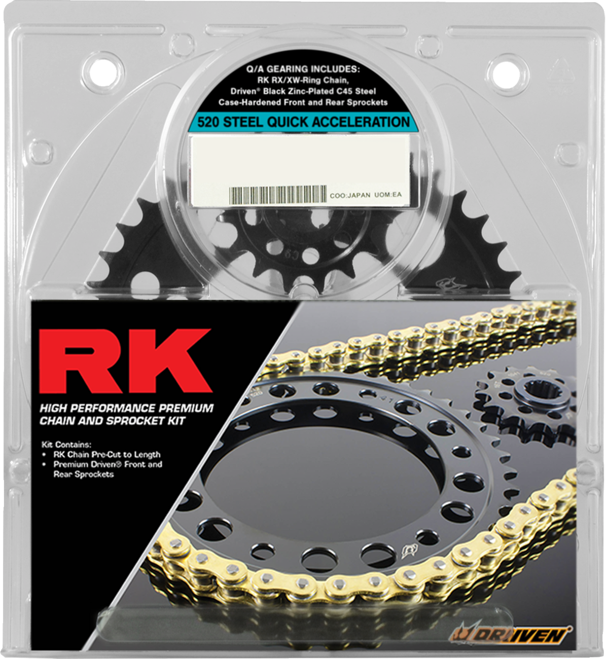 RK Quick Acceleration Chain and Sprocket Kit
