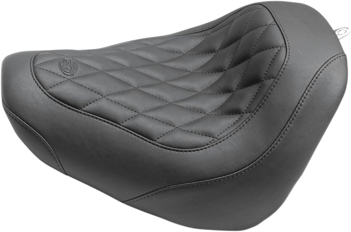 Mustang Wide Tripper Diamond Solo Seat For Harley