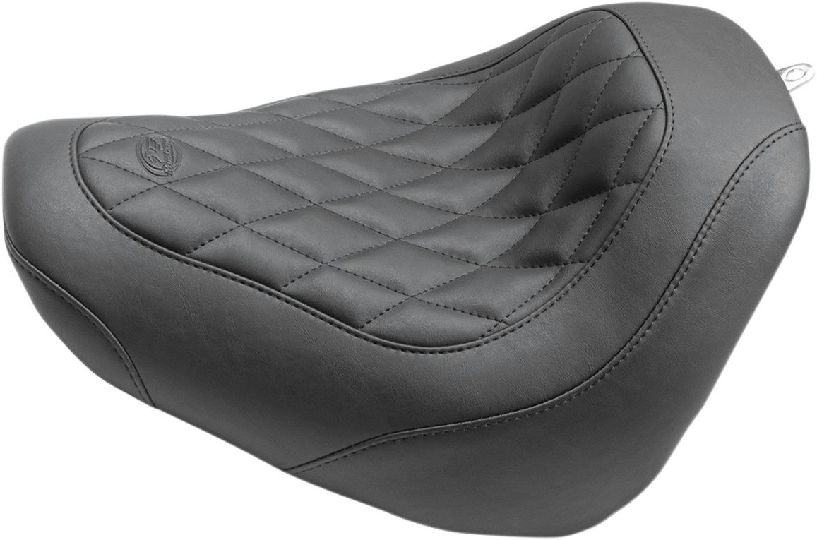 Mustang Wide Tripper Diamond Solo Seat For Harley Softail Fat Bob 2018-2023