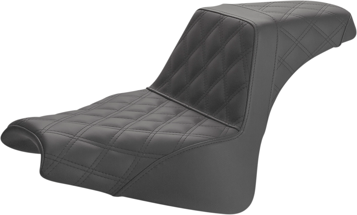 Saddlemen Step-Up LS Lattice Stitch Seat For Harley Softail Fat Bob 2018-2023
