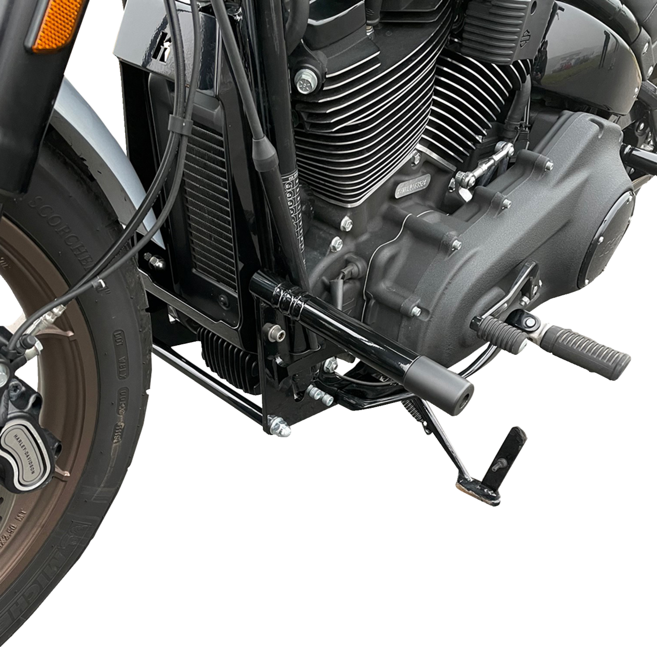 Kodlin usa Engine Guards - Front - Black - Softail Harley Davidson