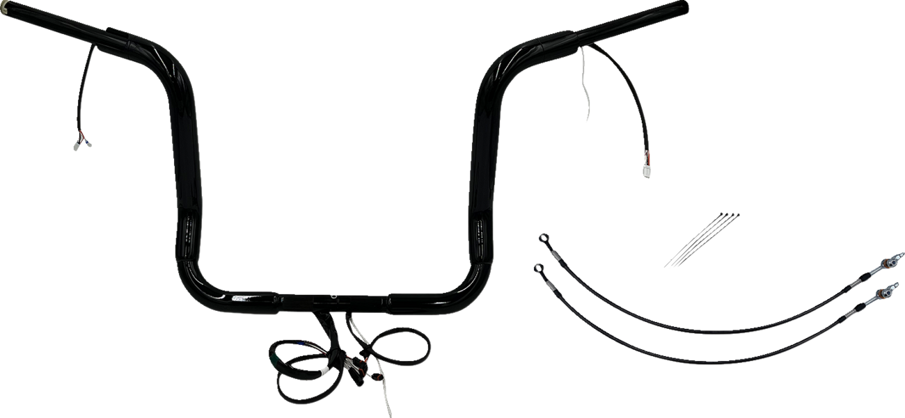 Fat Baggers Inc. 1 1/2" Wired Round Top Handlebar Kit For Harley Touring 2014-2015