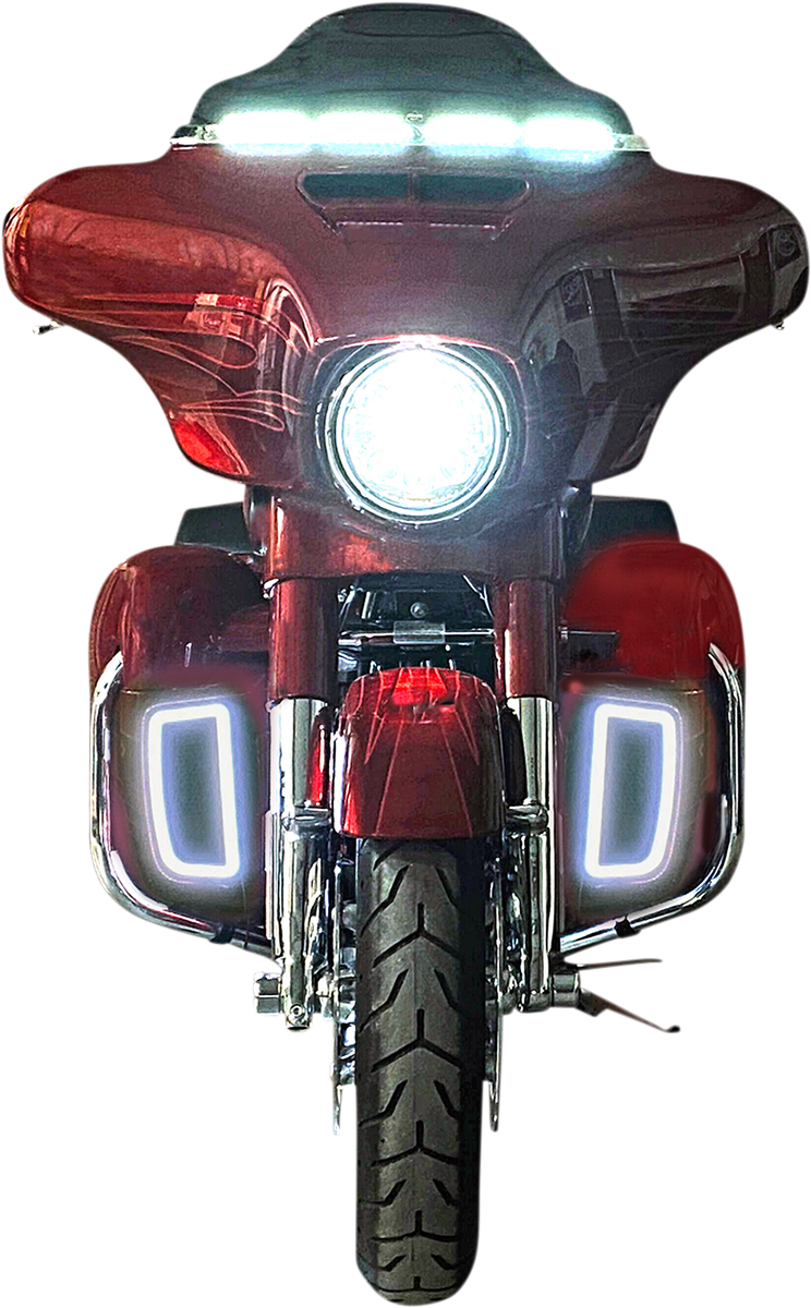 Custom Dynamics LED Lower Fairing Vent Light Inserts 14-21 Harley