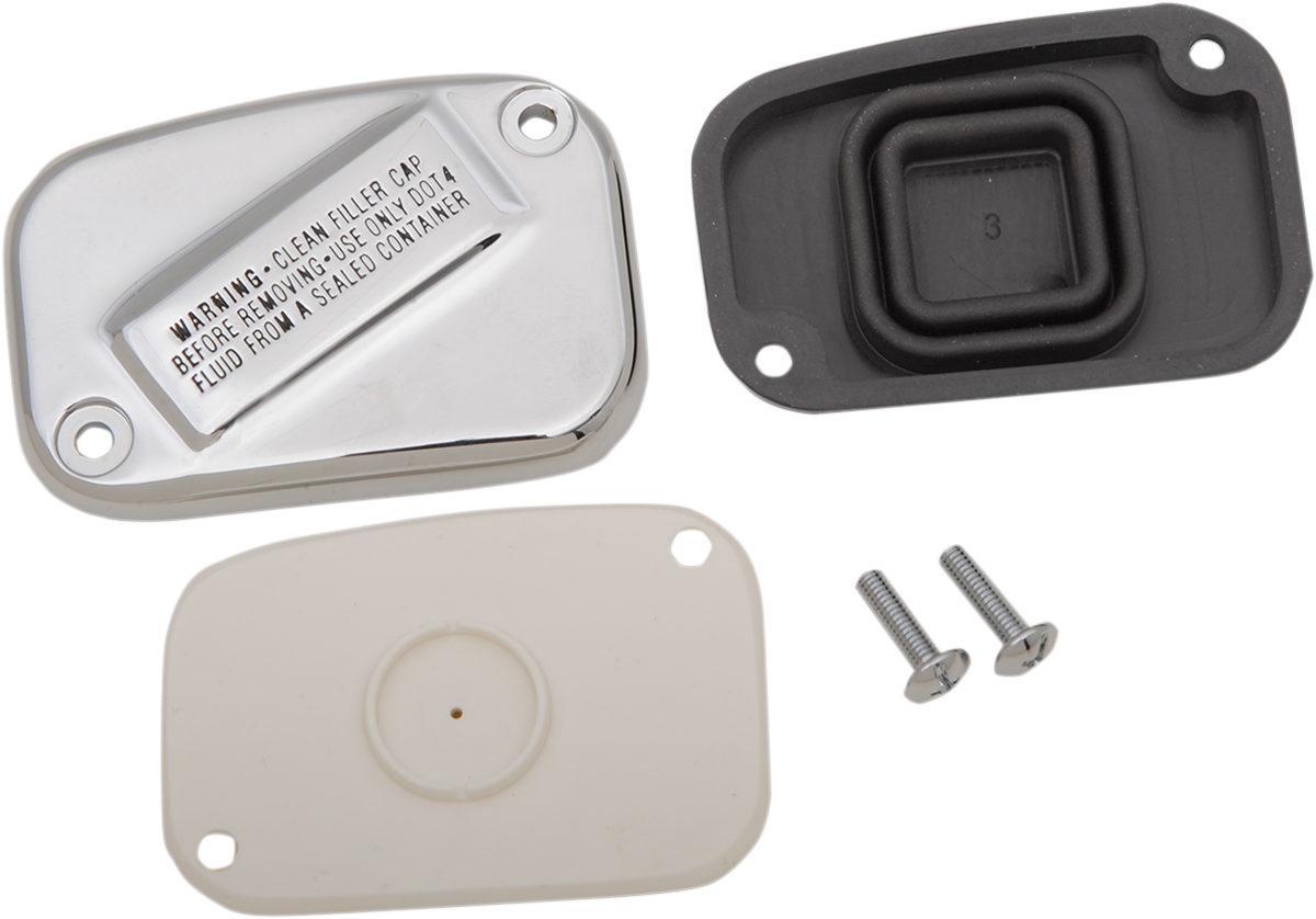 Drag specialties Handlebar Master Cylinder Cover - Front - Chrome Harley Davidson