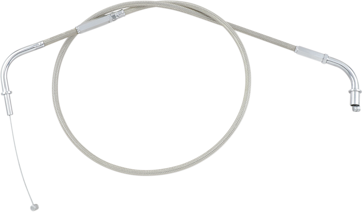 Motion pro Armor Coat Stainless Steel Throttle/Idle Cable for Cruisers - Push - Vulcan Kawasaki