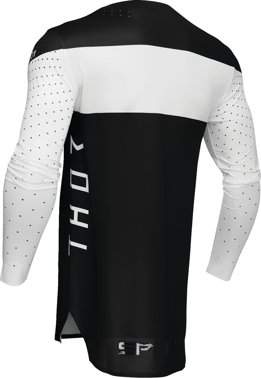 Thor Sportmode Strike Jersey — Black/White