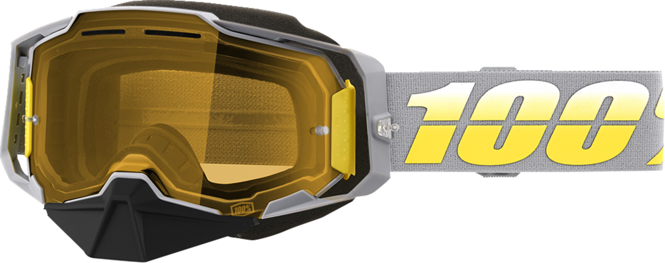 100% Armega Snow Goggle — Yellow Lens