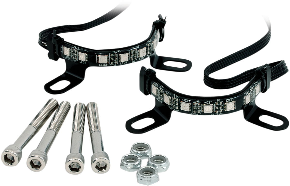 Ciro Fork Mounted Illuminators Harley Davidson