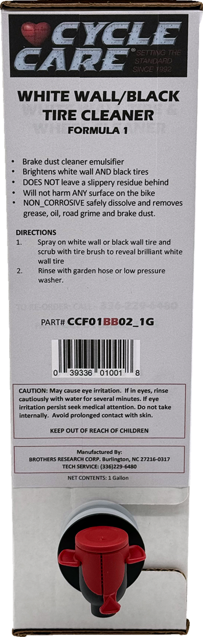 Cycle care formulas Formula 1 White Wall Tire and Wheel Cleaner