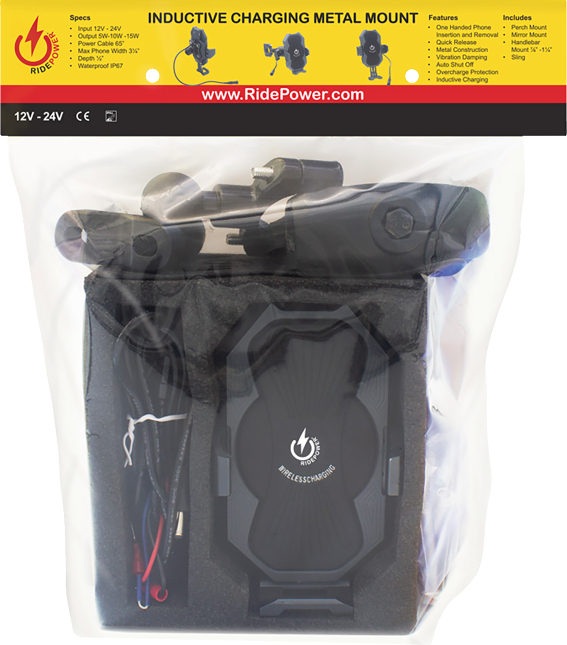 RidePower Metal Inductive Quick Disconnect Power Cable