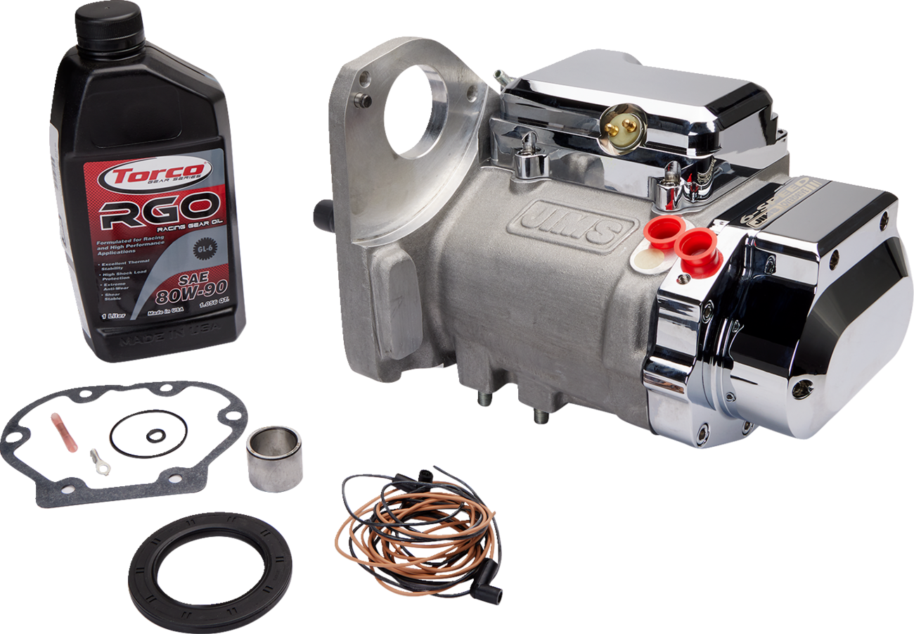 Jims 6-Speed Overdrive Transmission With Plain Aluminum Case For Harley Softail 1990-1999