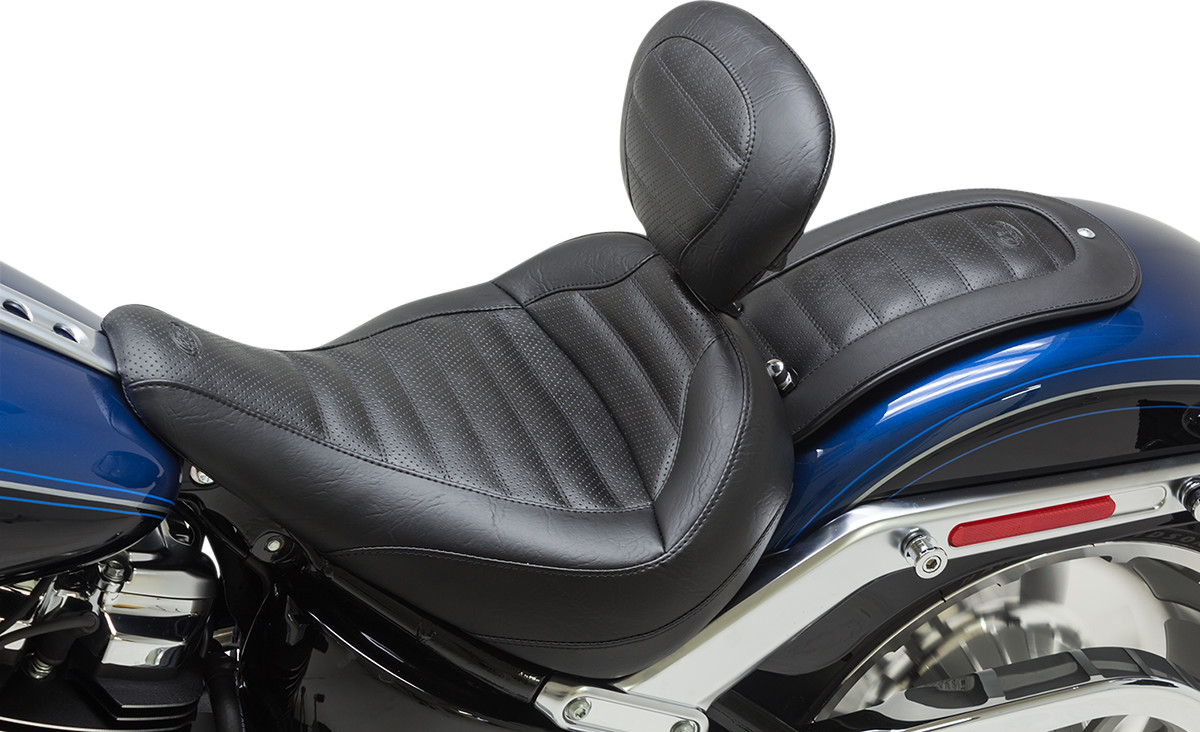 Mustang Solo Touring Seat - Driver's Backrest - FLFB 2018-2021 Harley Davidson FLFBS Fat Boy 114 / 2018-2019 Harley Davidson FLFB Fat Boy 107