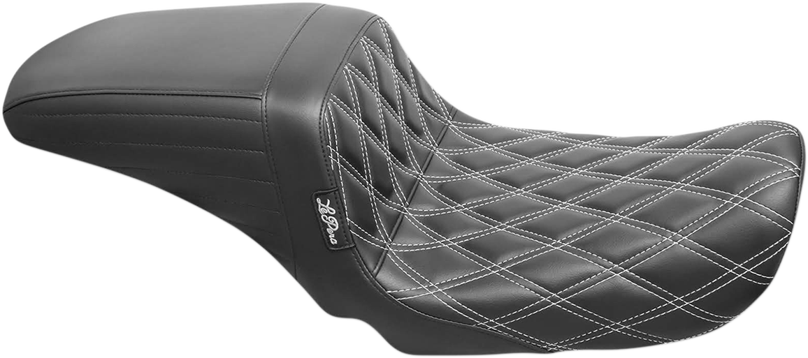 Kickflip Seat — White Stitching/Double Diamond