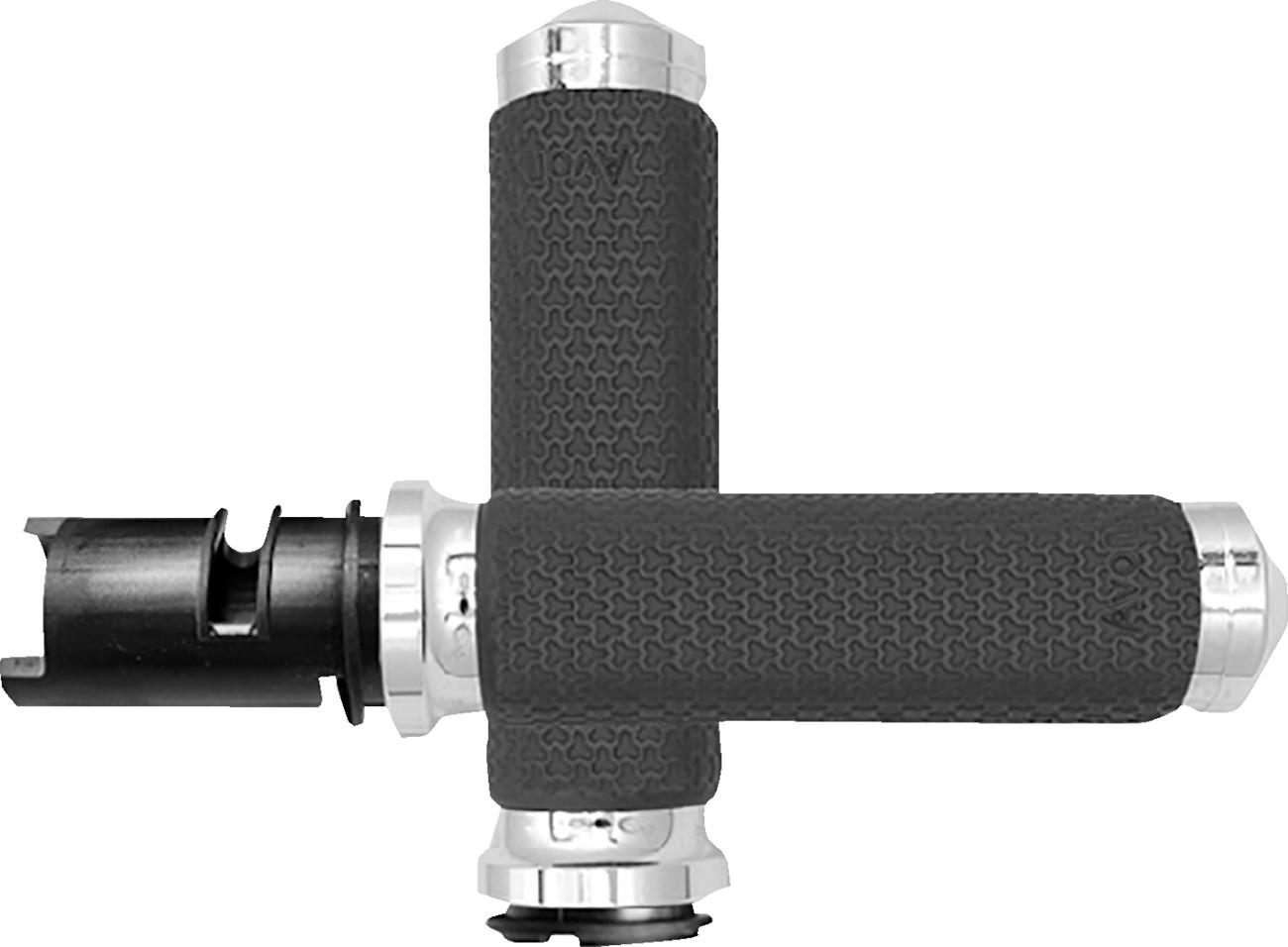 Avon grips Memory Foam Grips - Small - TBW - Chrome Harley Davidson