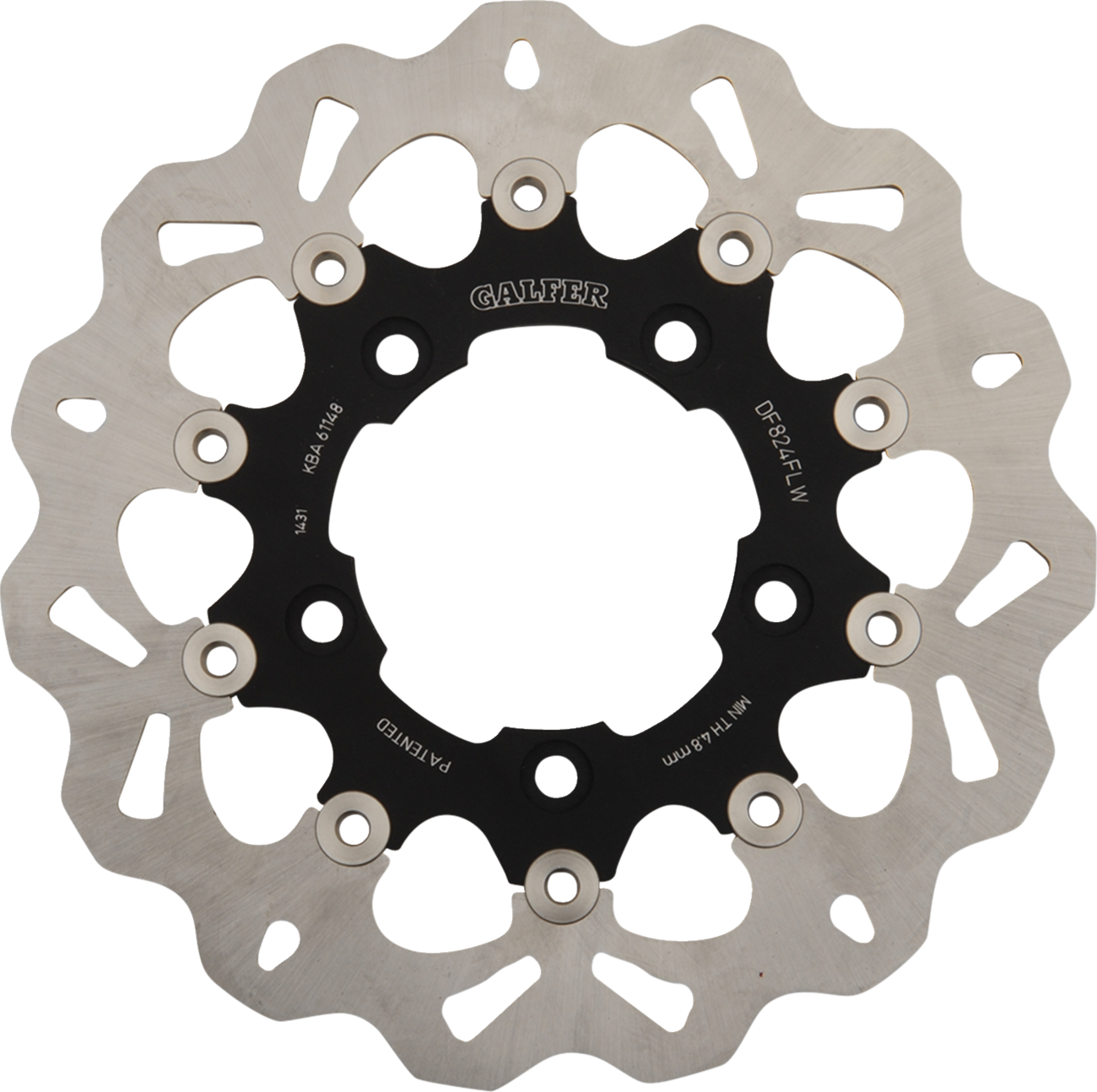 Galfer Wave® Brake Rotor - Rear - Black Carrier 2002-2005 Harley Davidson VRSCA V-Rod / 2004-2005 Harley Davidson VRSCB V-Rod / 2005-2005 Harley Davidson VRSCSE Screamin Eagle V-Rod