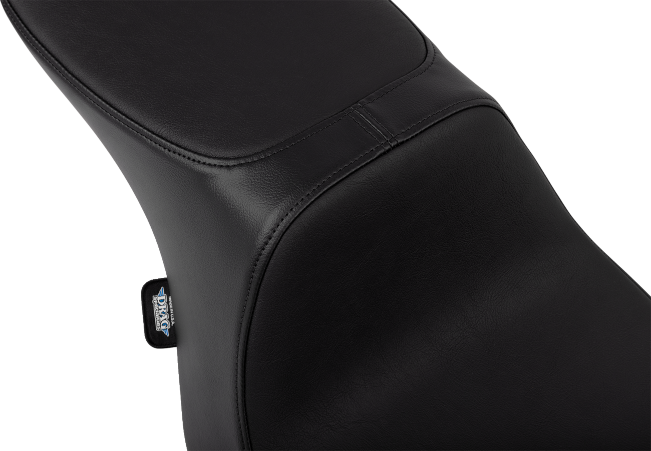 Drag specialties seats Predator 2-Up Seat - Vinyl - Smooth - w/o Backrest - FLTR/FLHX '23-'24 Harley Davidson