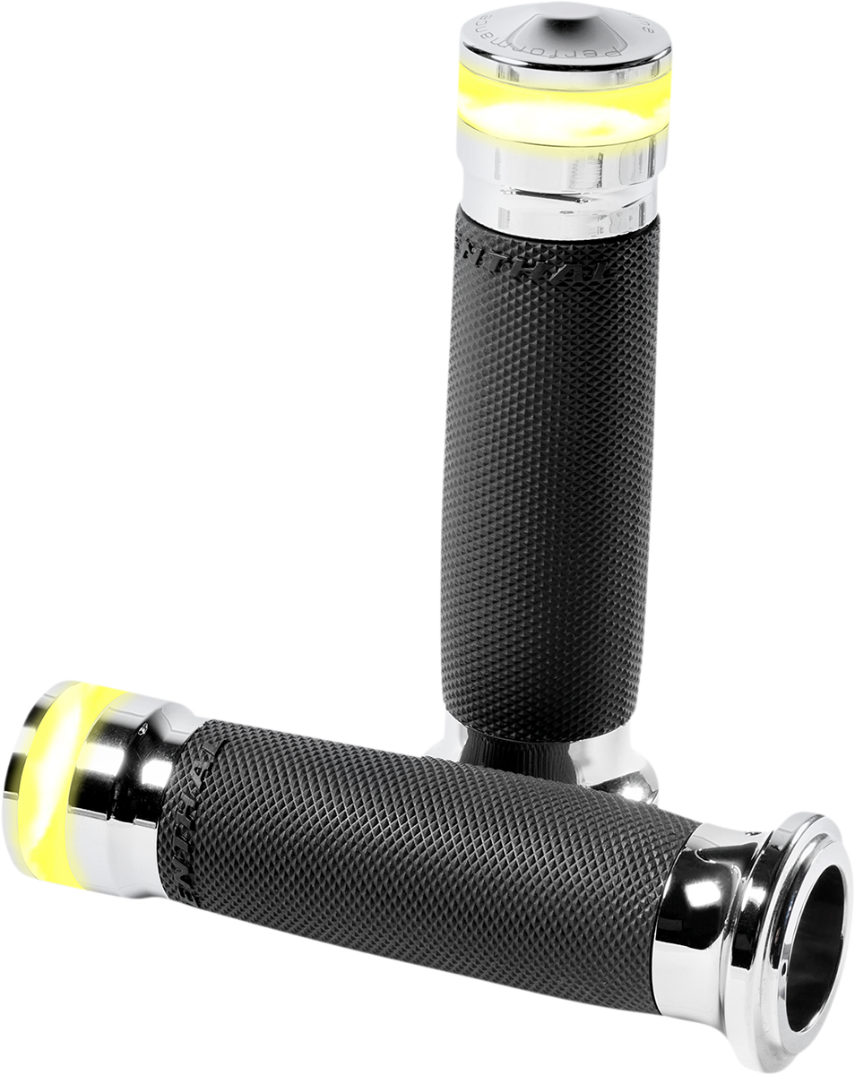 Performance Machine Vision Contour LED Turn Signal Grips Harley