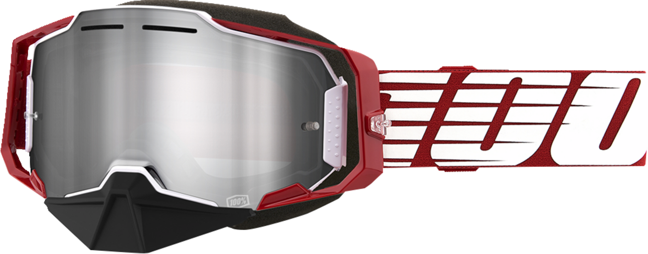 100% Armega Snow Goggle — Mirrored Lens