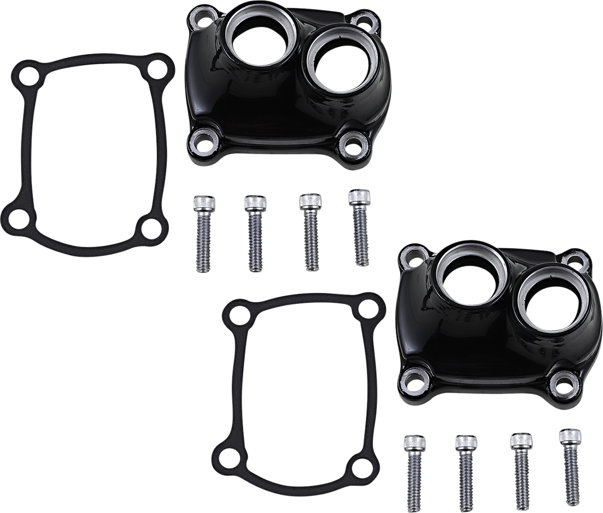 Drag Specialties Black Lifter Block Covers 17-20 Harley M8 Touring Softail FLHX