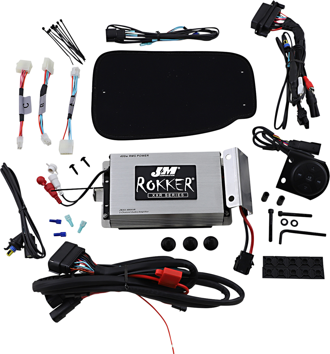 J & M ROKKER® XXR 400 W Bluetooth Controlled Amplifier Kit