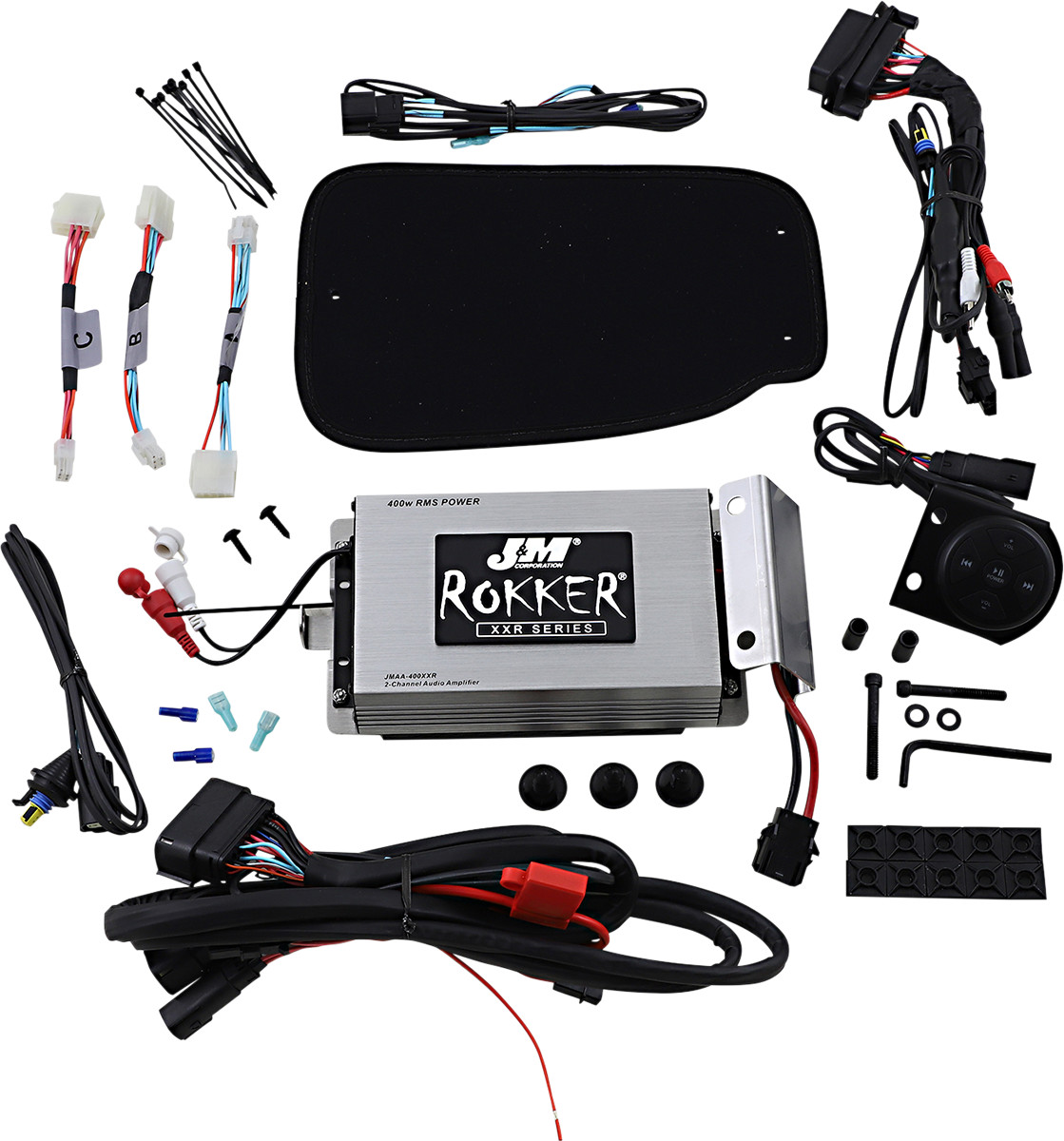 J & M ROKKER® XXR 400 W Bluetooth Controlled Amplifier Kit