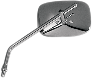 Emgo Mirror - Die-Cast - Plain - Side View - Rectangle - M10 x 1.25 - Chrome - Left/Right
