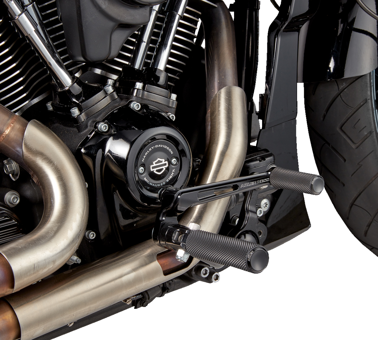 Arlen ness Mid Controls - Black - FL '09-'24 Harley Davidson