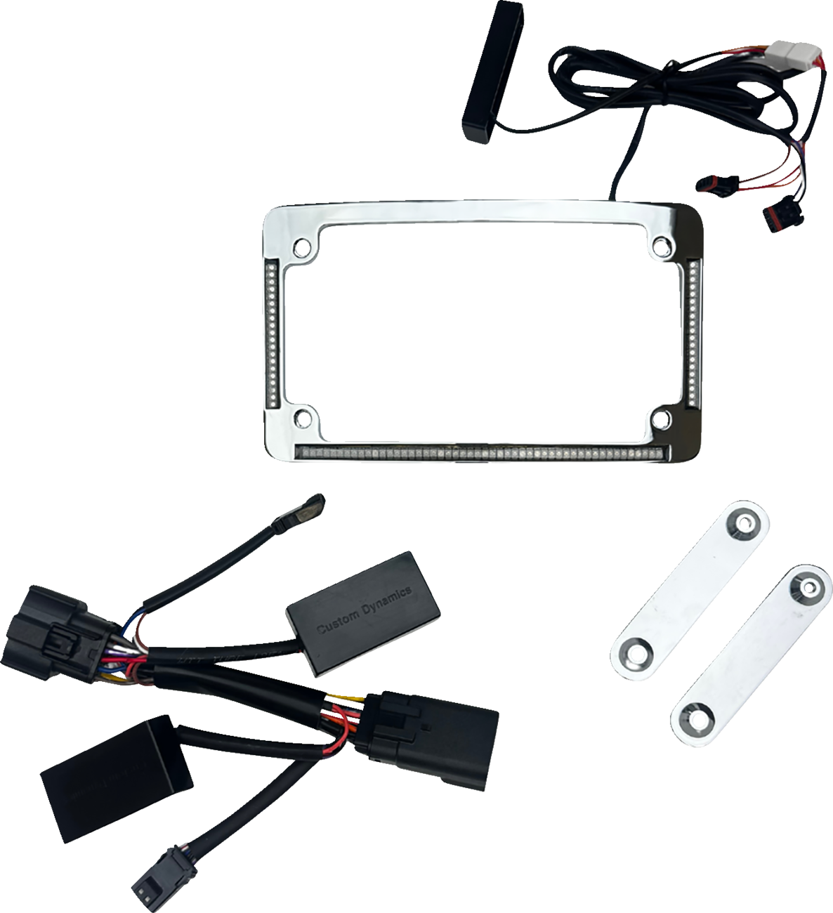 CUSTOM DYNAMICS All-In-One Auxiliary LED License Plate Frame