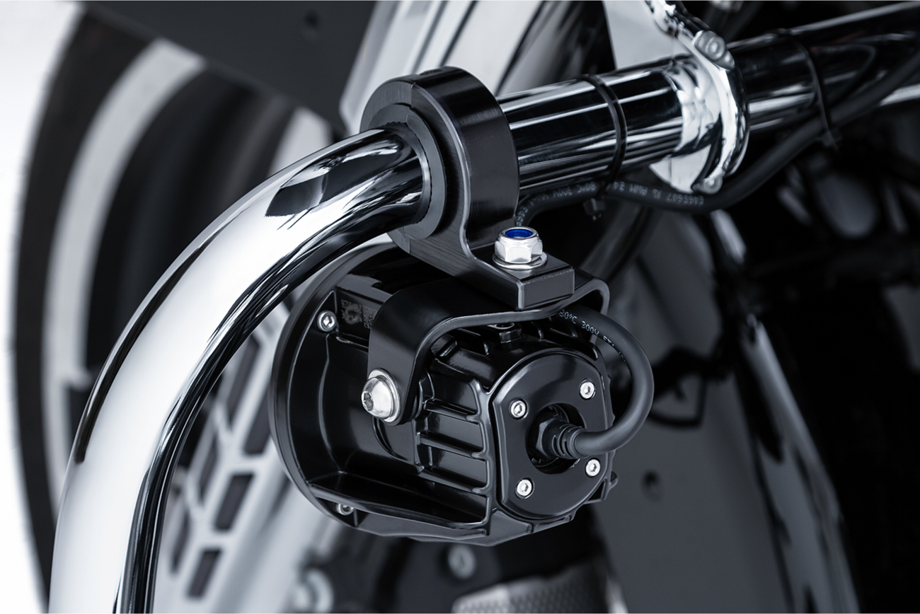 Ciro Tac-10 Light Cannon Driving Lights With 1 1/4" Mount For Harley Touring 2014-2026
