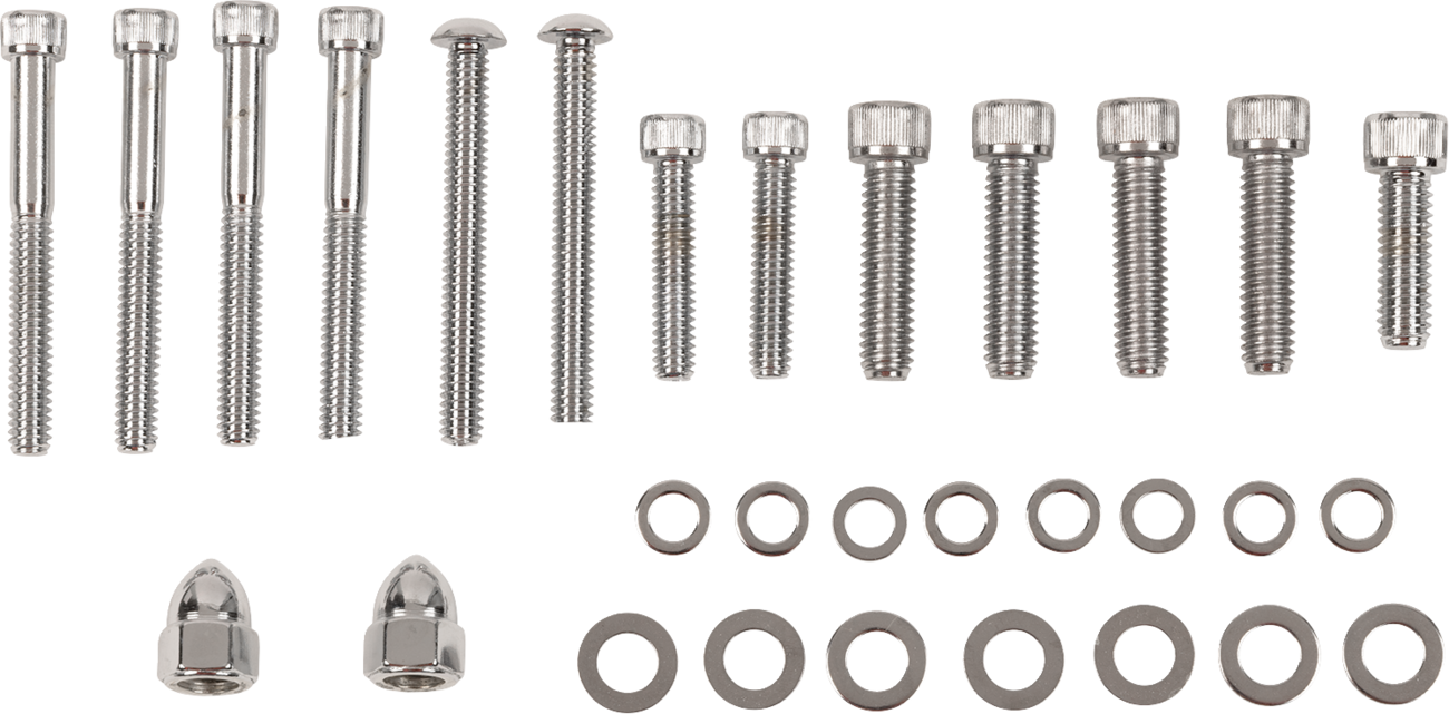 Drag Specialties Transmission End Cover and Bearing Support Plate Bolt Set