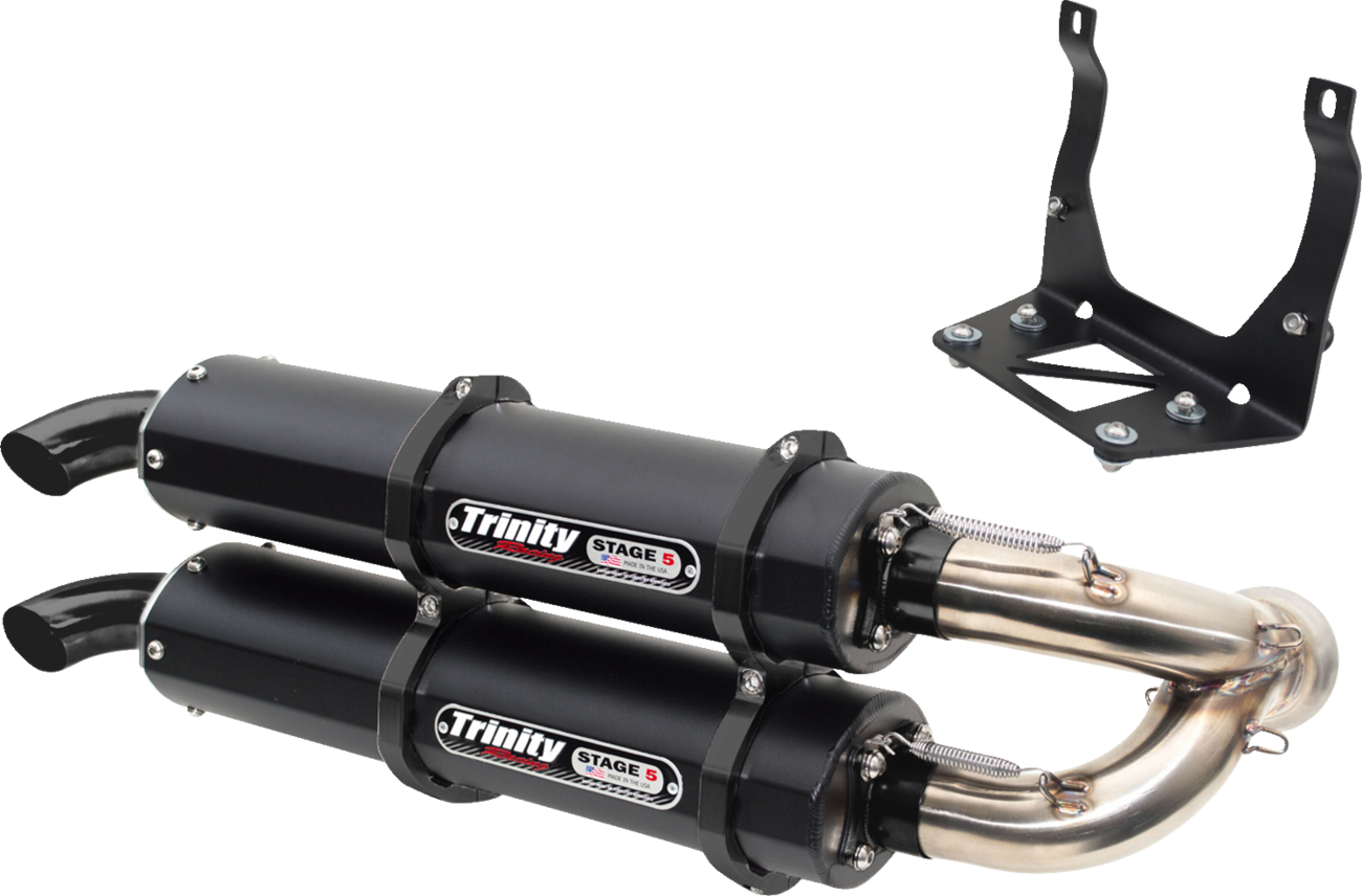 Trinity Racing Stage 5 Slip-On Exhaust Can-Am Maverick X3 2017-2020