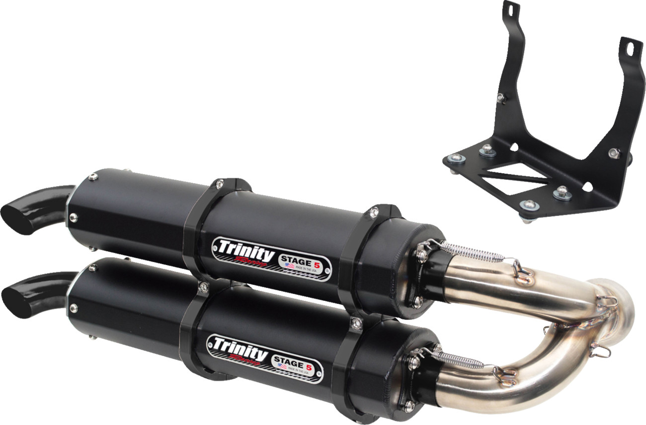 TRINITY RACING Stage 5 Dual Slip-On Muffler