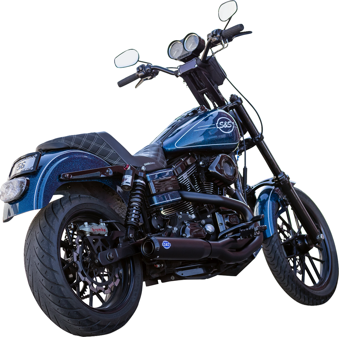 S&s cycle 2-into-1 Qualifier Exhaust System - Guardian Black Harley Davidson