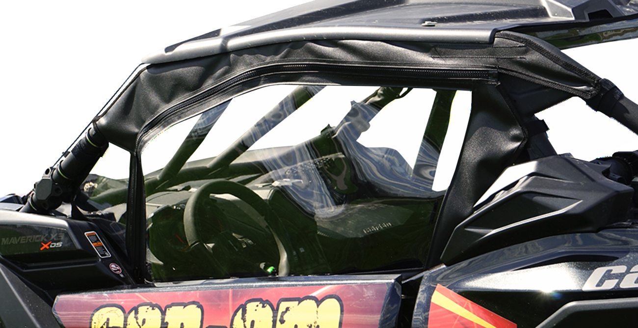 Seizmik Soft Doors with Middle/Rear Windows Can-Am Maverick X3 2017 - 2024