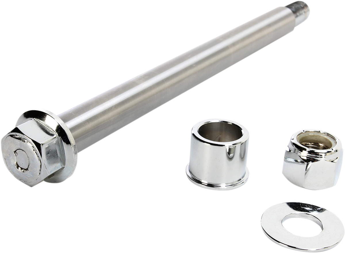 Drag specialties Axle Kit - Front - Chrome - '00-'06 Softail Springer 2001-2006 Harley Davidson FXSTSI Springer Softail / 2000-2006 Harley Davidson FXSTS Springer Softail