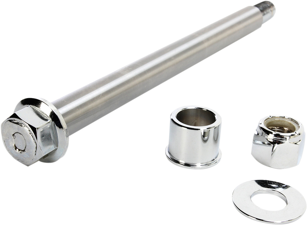 Drag specialties Axle Kit - Front - Chrome - '00-'06 Softail Springer 2001-2006 Harley Davidson FXSTSI Springer Softail / 2000-2006 Harley Davidson FXSTS Springer Softail