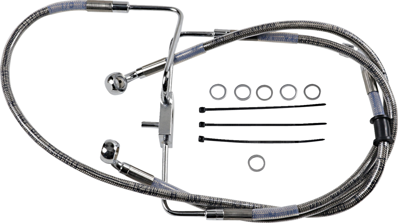 Drag specialties Brake Line - +10" - Stainless Steel - XL 2016-2020 Harley Davidson XL1200CX Roadster