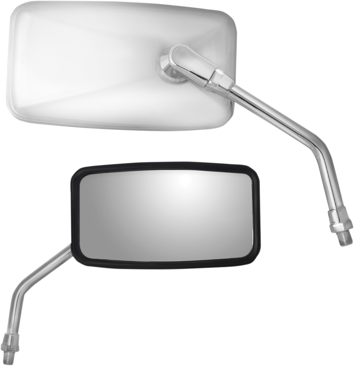 Parts unlimited Mirror - Side View - Cruiser - Standard - Rectangular - Stainless Steel