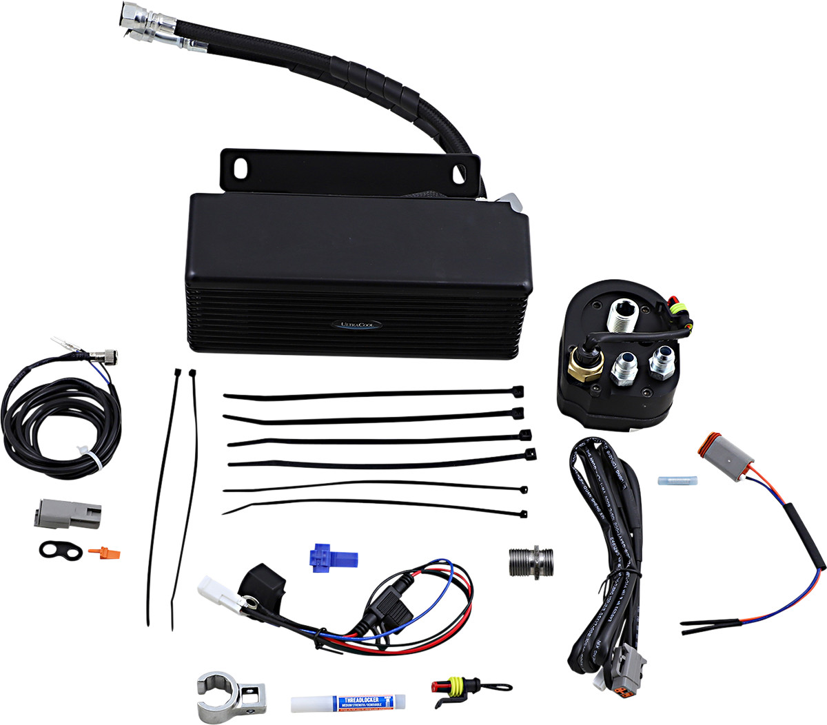 UltraCool Below Regulator Mount Oil Cooler Kit For Harley Touring With S&S T-Series Engines 2009-2016