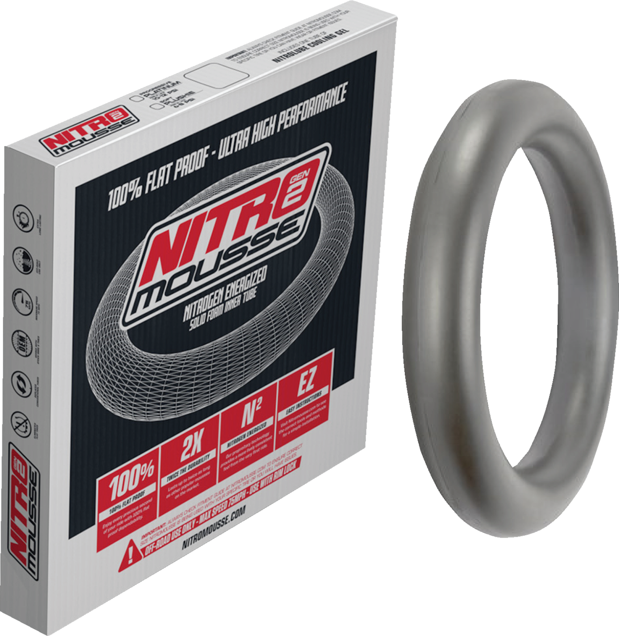 Nitromousse Mousse Tube - Platinum - Standard - 90/100-21