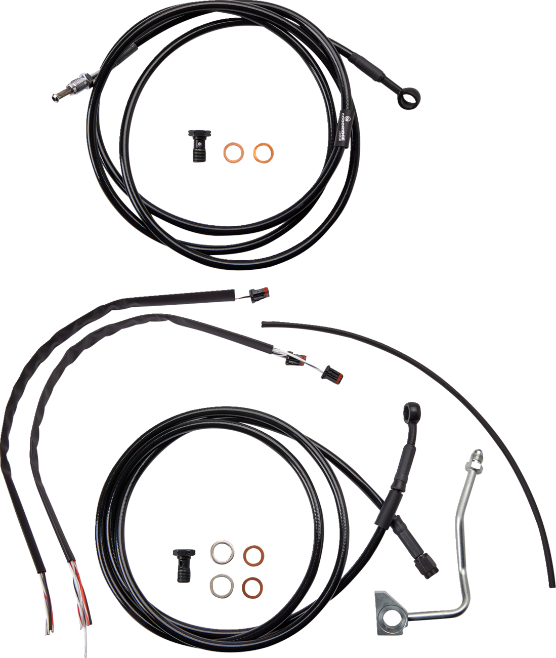 Burly Handlebar Cable Installation Kit For Harley Touring w/ ABS 2017-2020