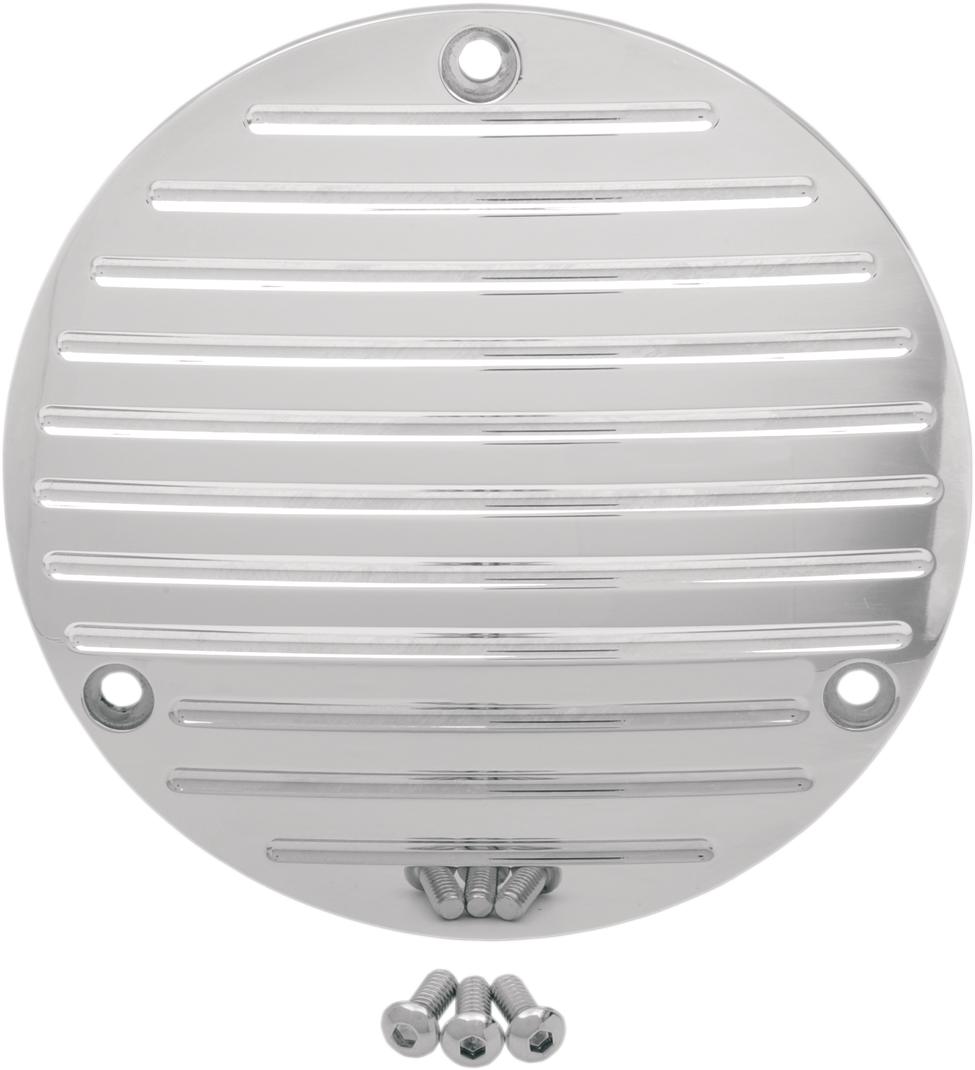 Pro-one perf.mfg. Millennium Derby Cover - Ball Milled - Chrome Harley Davidson