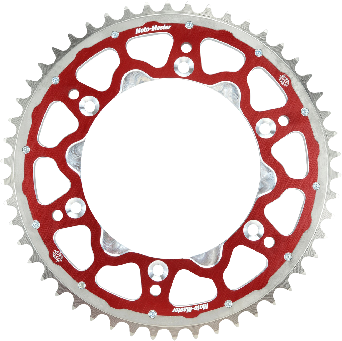 Moto-master Fusion Series Dual Ring Rear Sprocket - 48 Tooth - Red Beta/Gas Gas/Husqvarna/Rieju/Sherco/Suzuki 48T