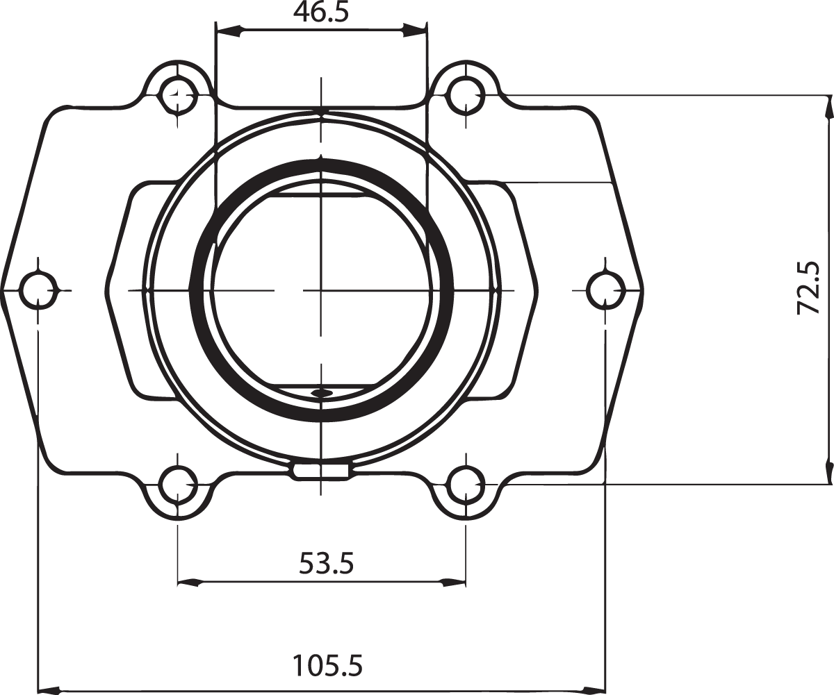 KIMPEX Carburetor Mounting Flange