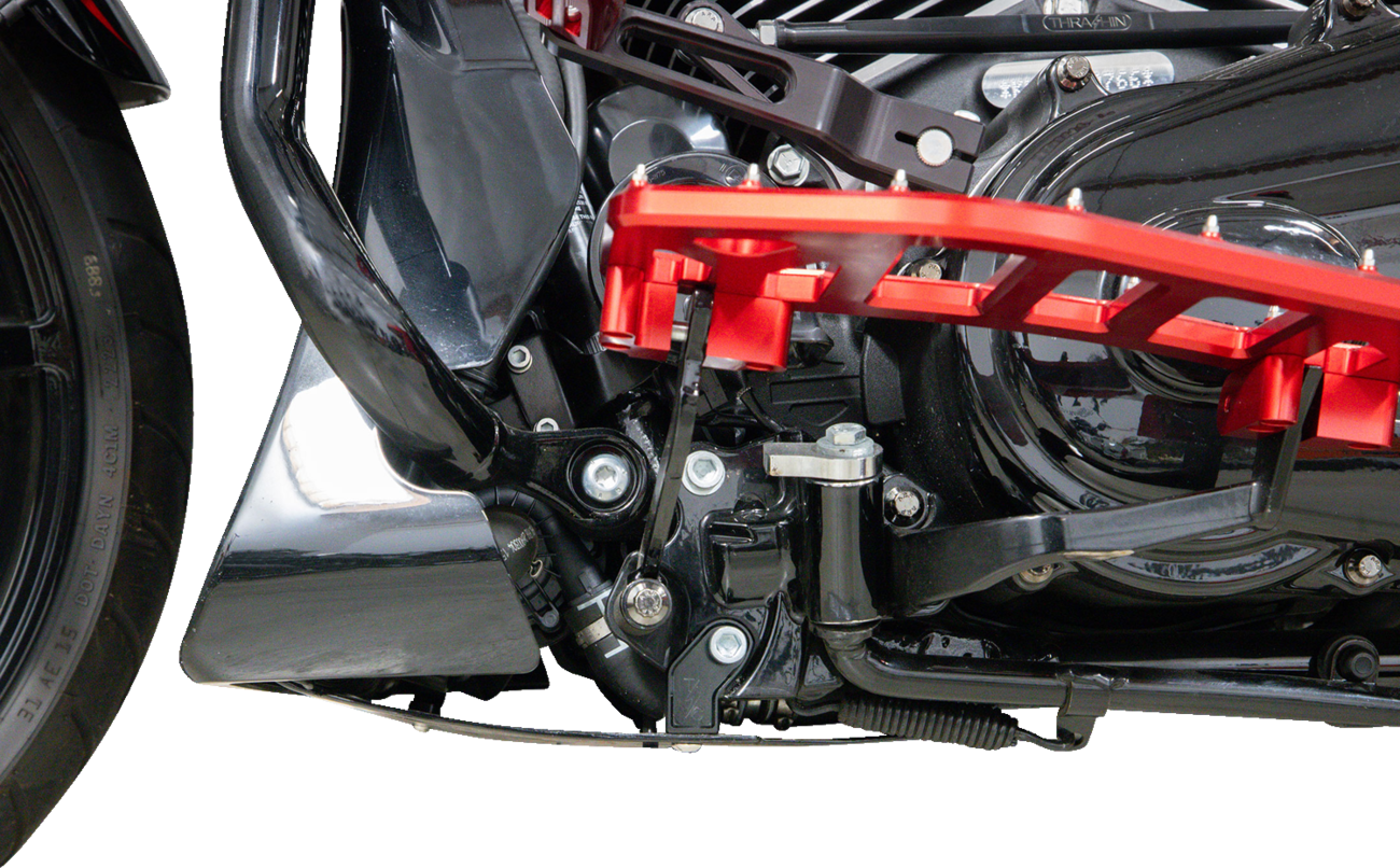 Thrashin supply co. Skid Plate - Carbon Fiber/Forged - With Black Brackets - FLHX/FLTRX 2024-2024 Harley Davidson FLTRX Road Glide / 2024-2024 Harley Davidson FLHX Street Glide