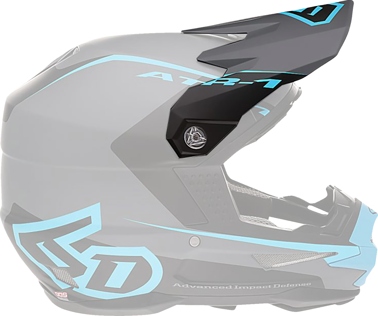 6d helmets ATR-1 Helmet Visor — Stealth
