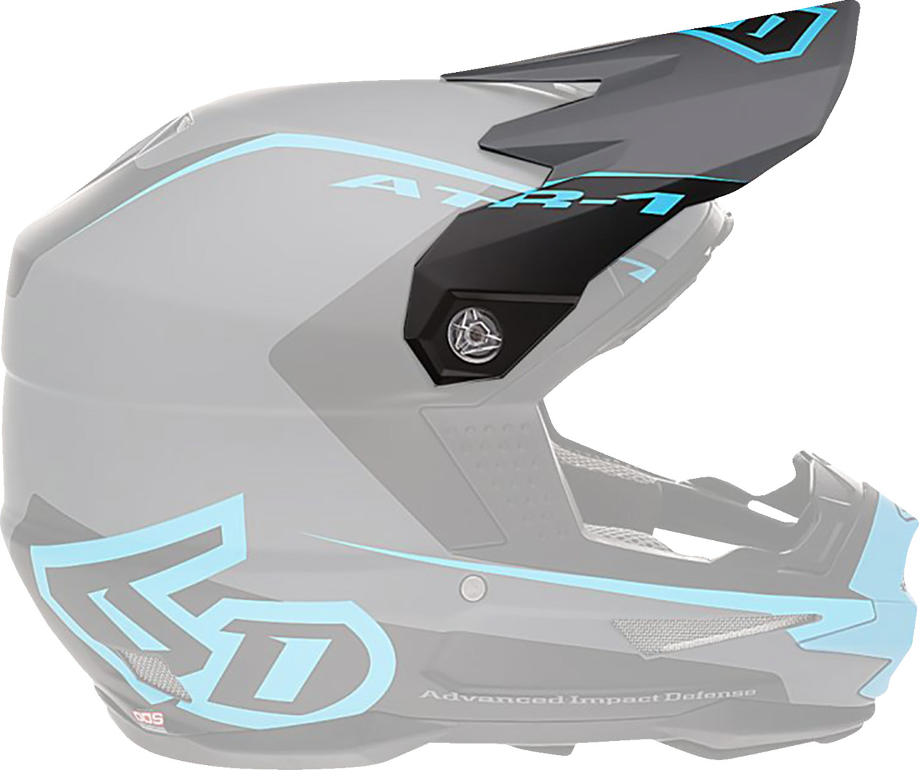 6d helmets ATR-1 Helmet Visor — Stealth