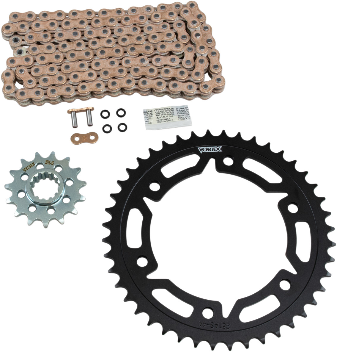 Vortex V3 HFR Quick Accel Chain And Sprocket Kit Honda CBR600RR 2007-2025