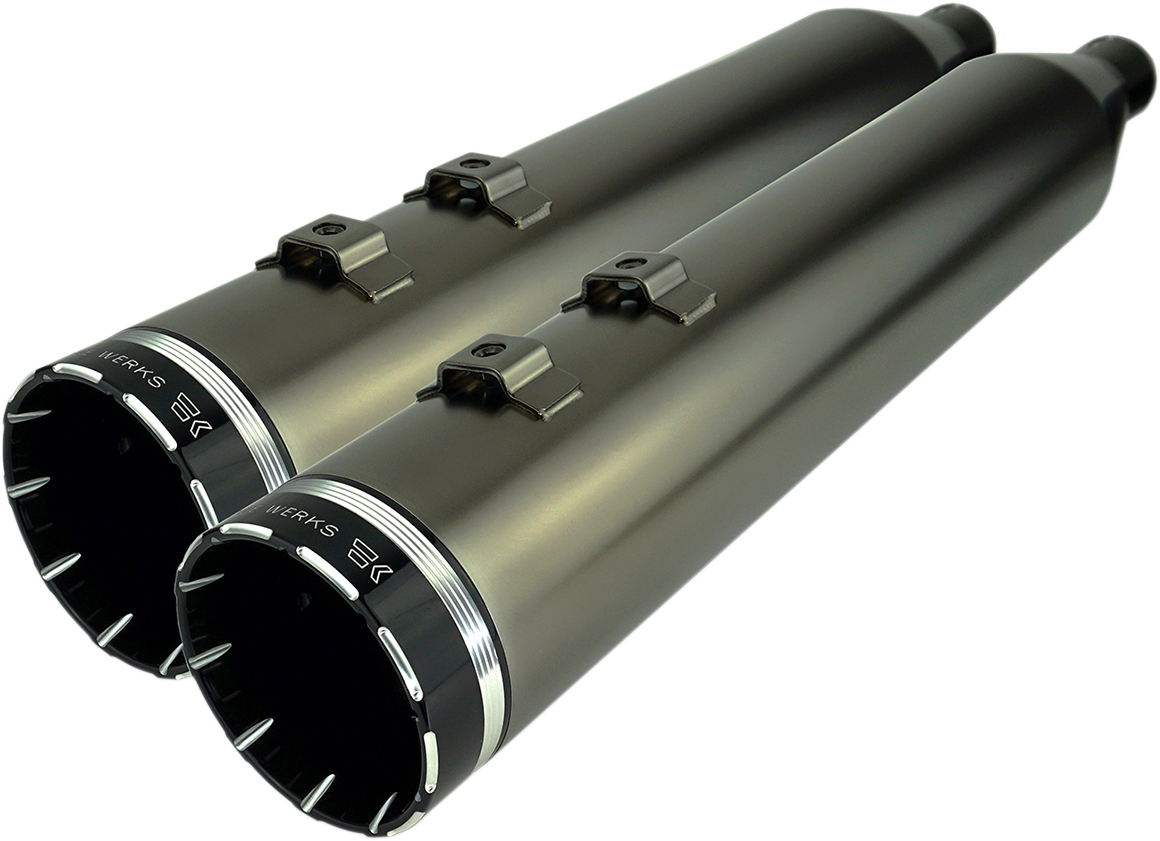 Khrome Werks HP-Plus 4.5" Slip-On Mufflers For Harley Touring 2017-2025